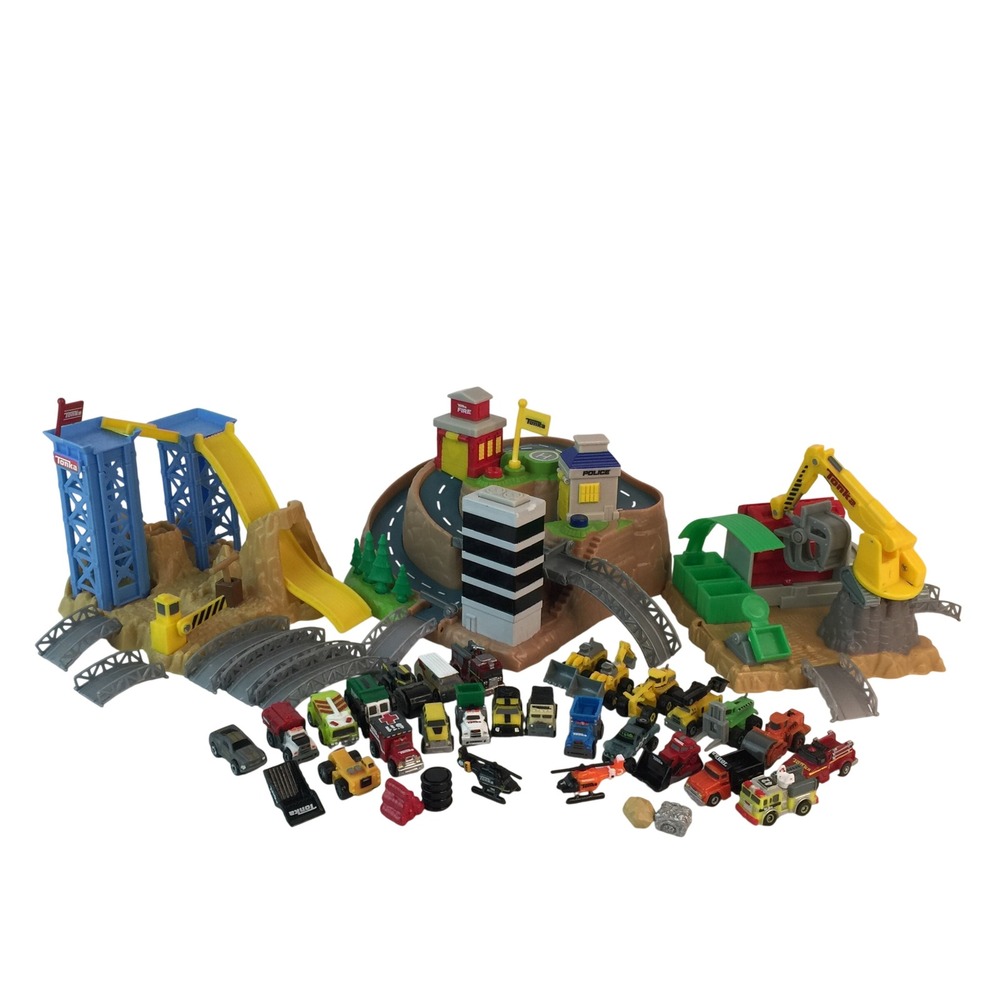 Tonka Tinys Blast & Dash Quarry Rescue Lights Sounds Playsets Micro Toy Vehicles